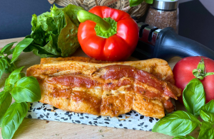 Boczek surowy dymiony marynowany na grilla 1kg