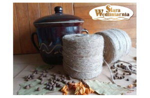 Sznurek dratwa nici wędliniarskie bawełniane szare